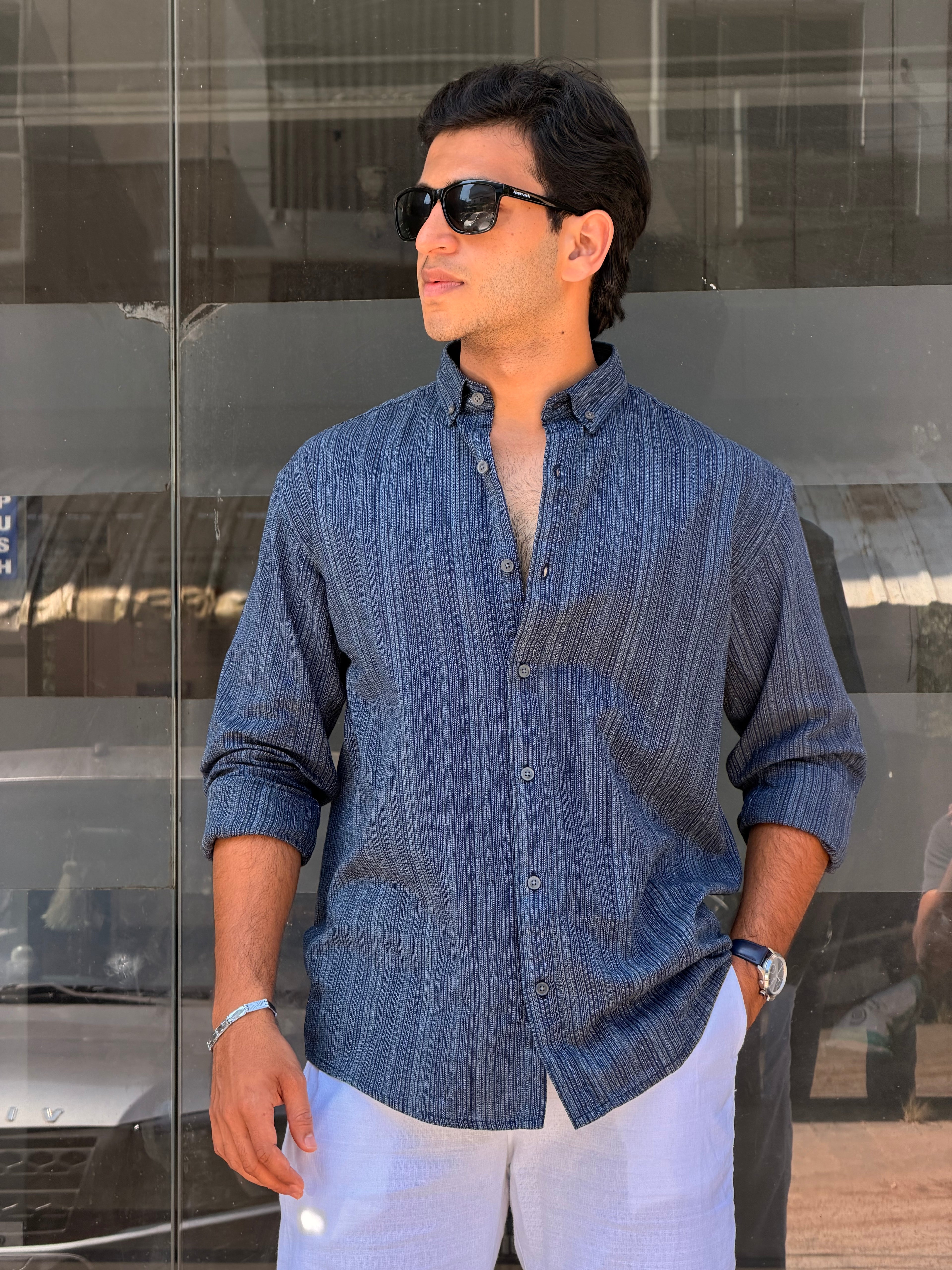 DOBBY COTTON SHIRT MSC0865