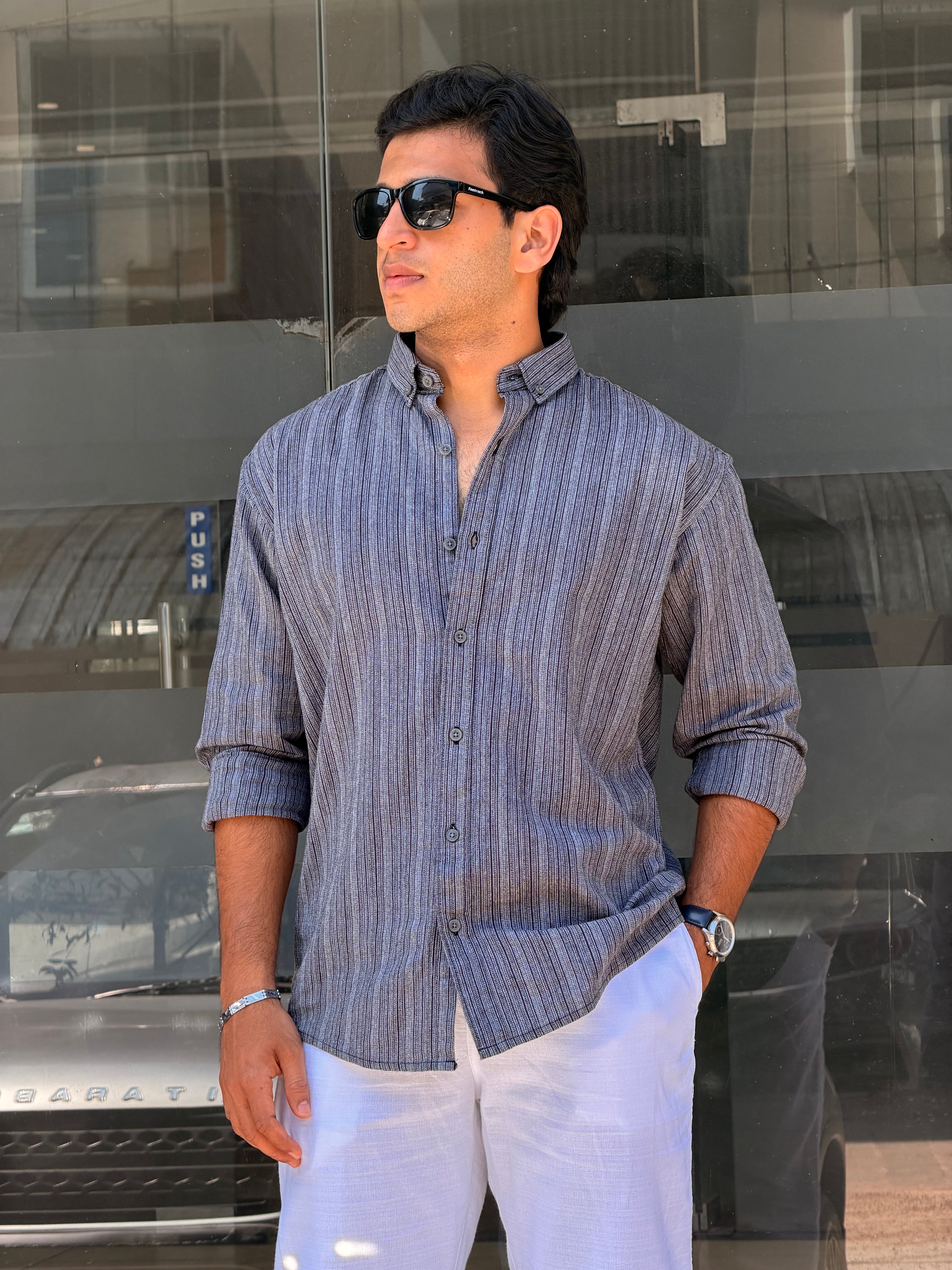 DOBBY COTTON SHIRT MSC0865