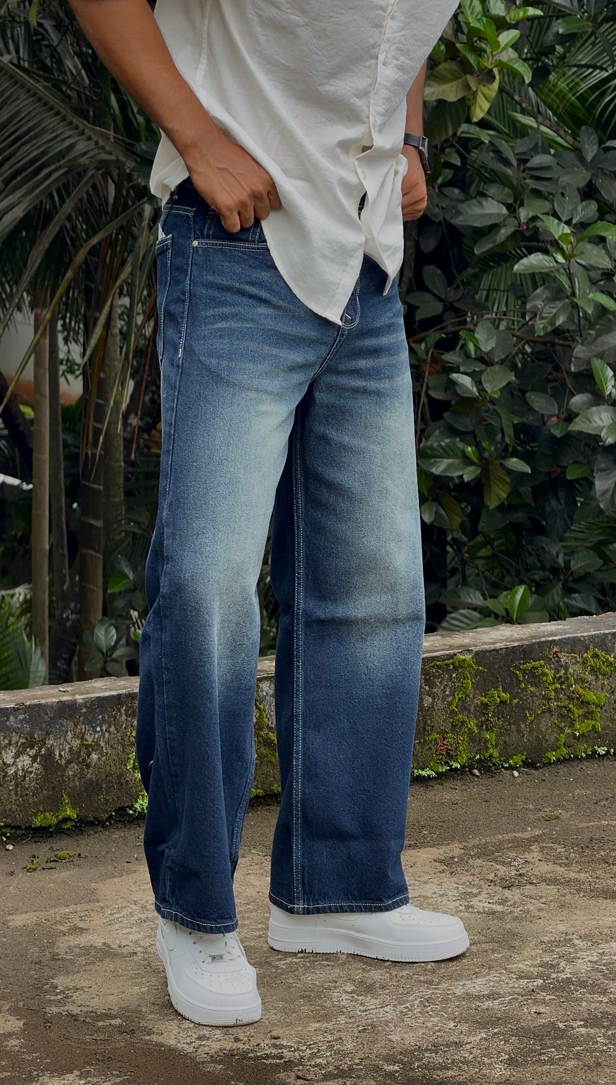 SEMI BAGGY DENIM PANTS MDP0176