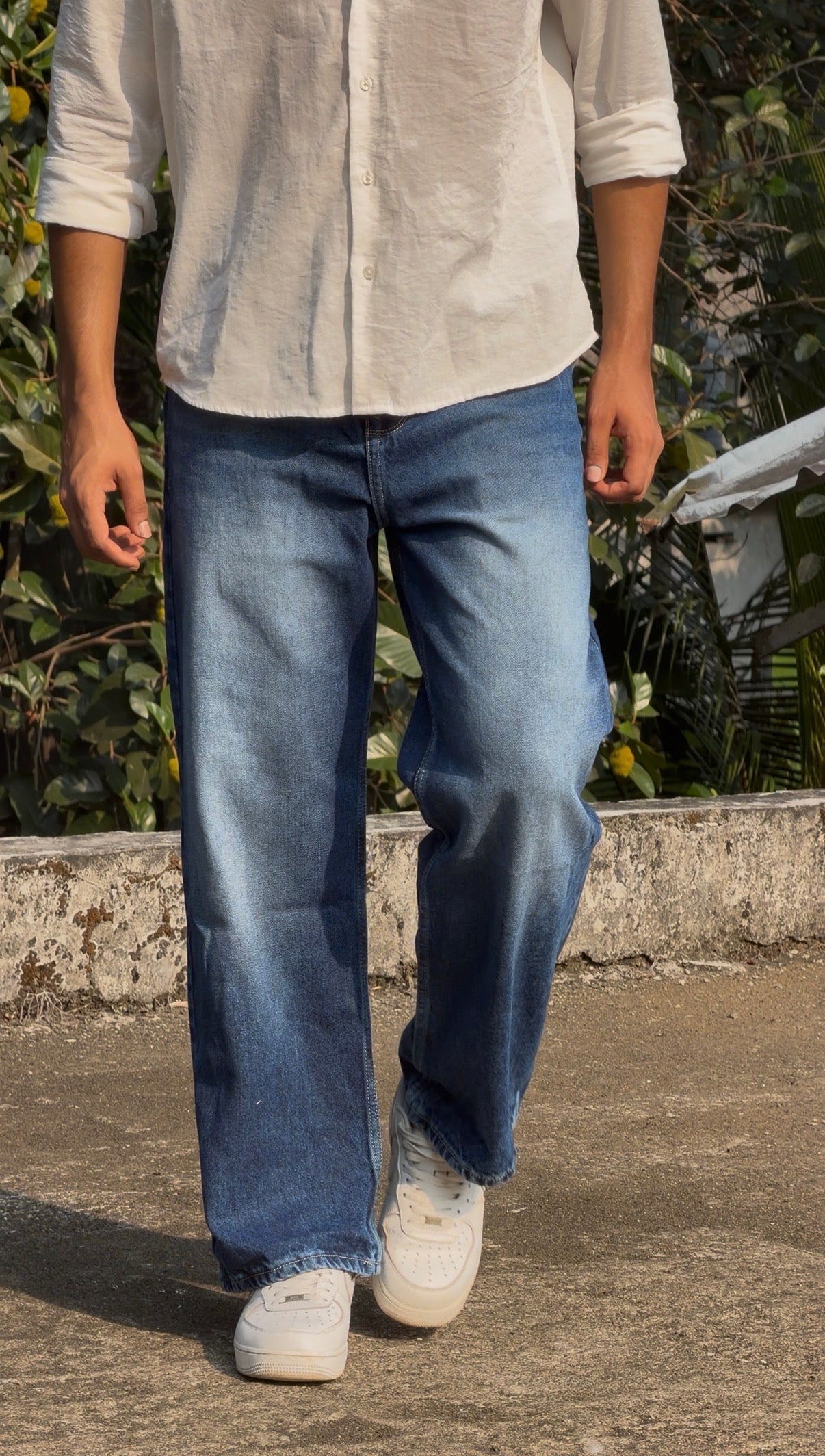 SEMI BAGGY DENIM PANTS MDP0176
