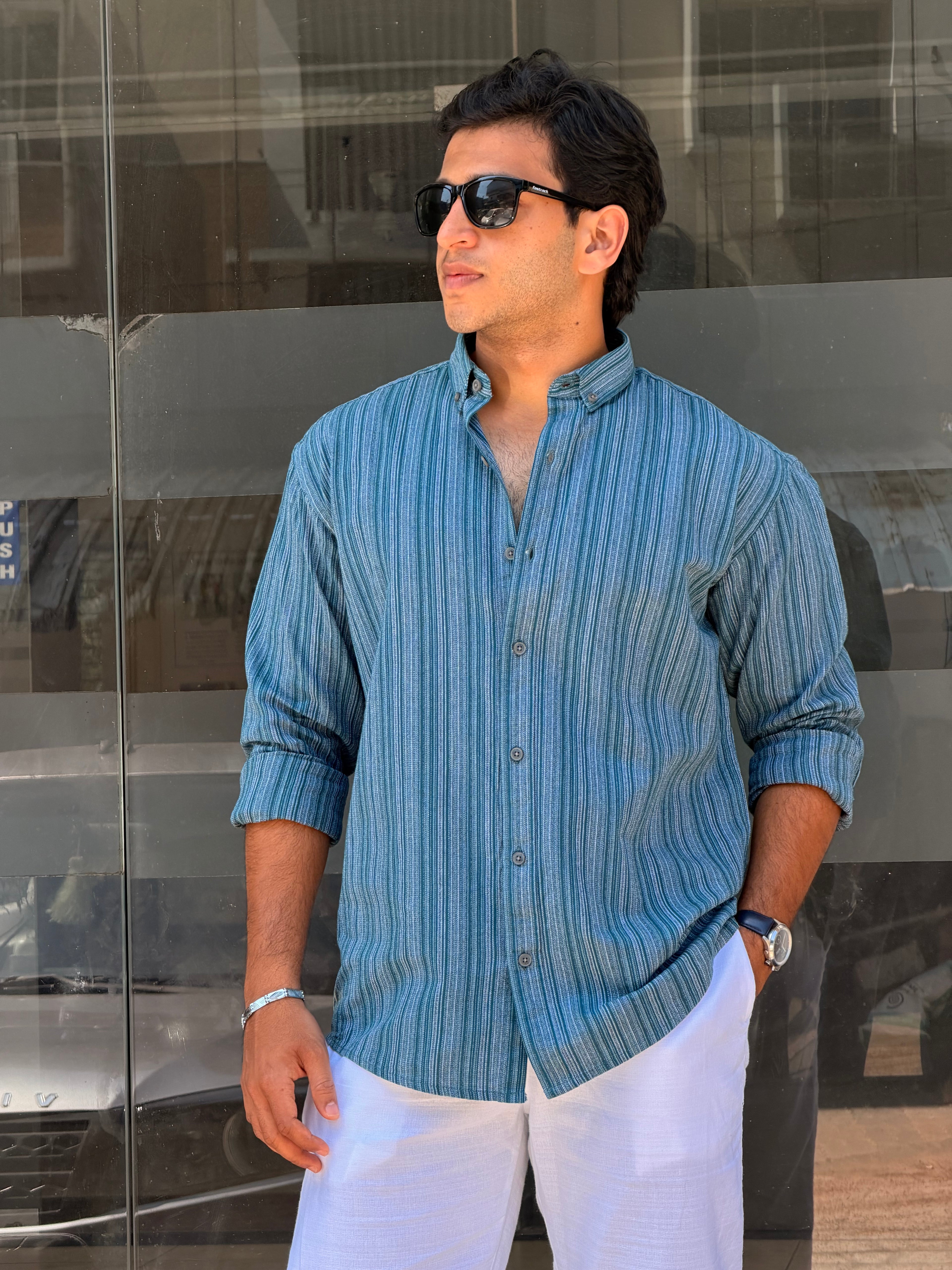 DOBBY COTTON SHIRT MSC0865