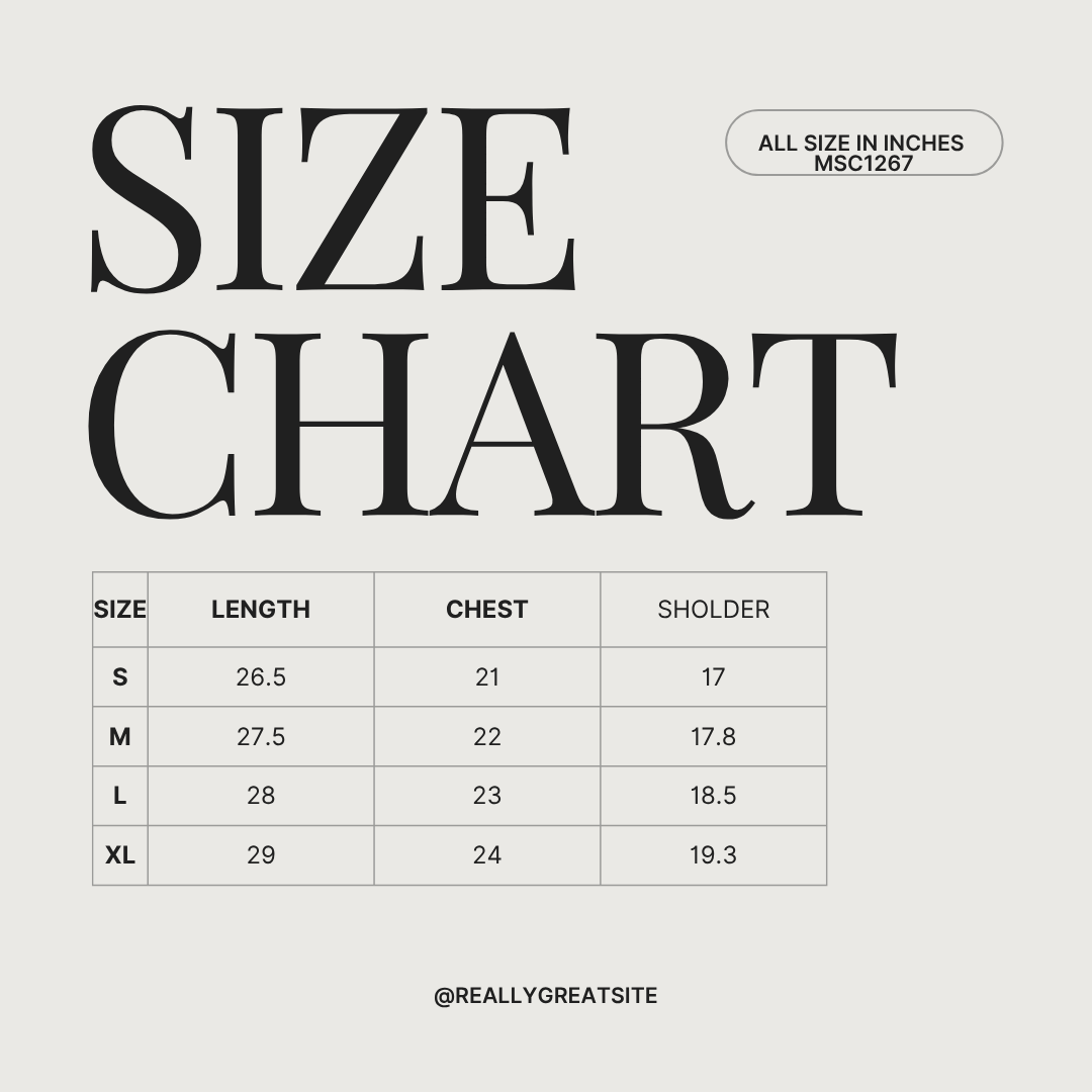 OXFORD SHIRTS MSC1267 size chart