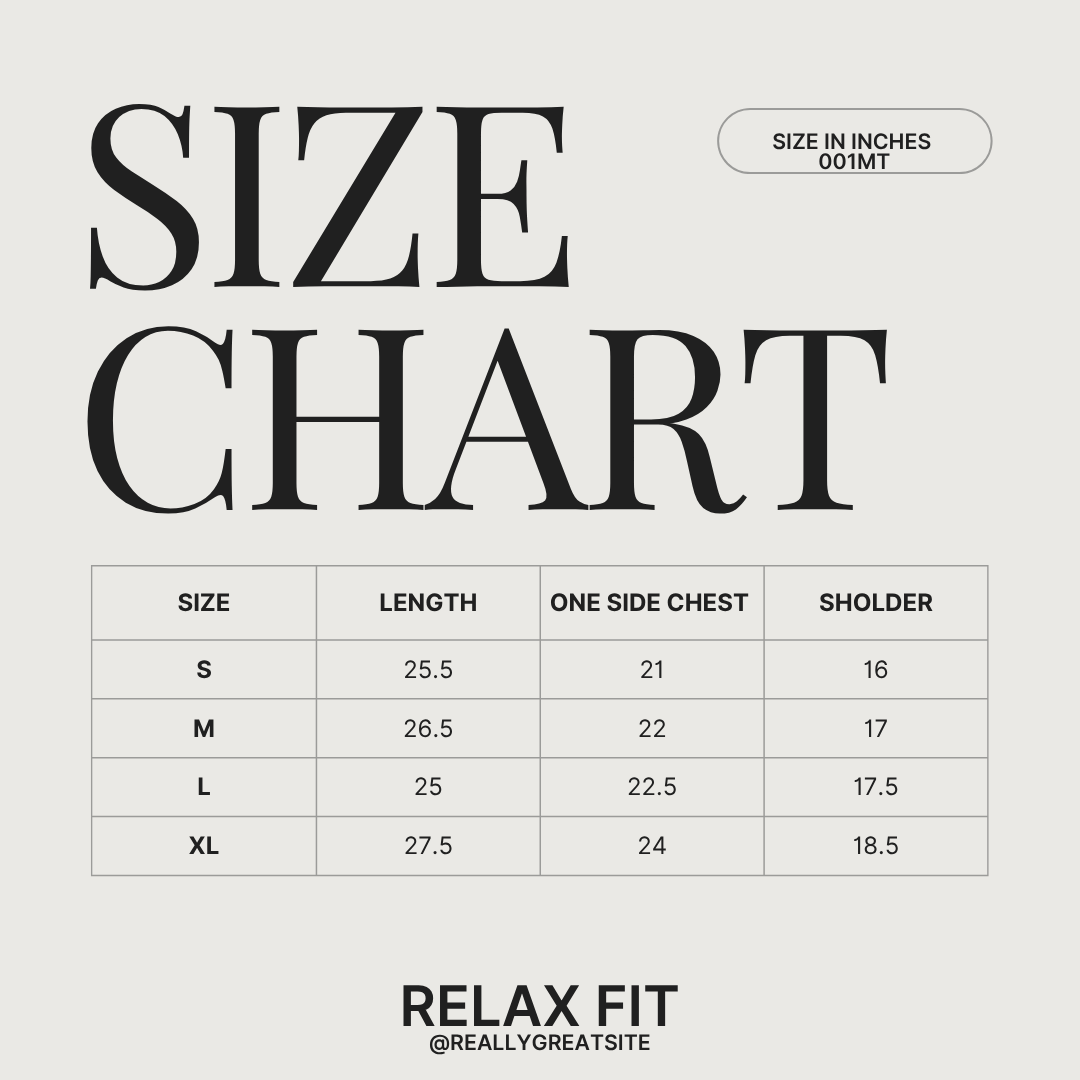 RFD DENIM SHIRTS 001MT size chart