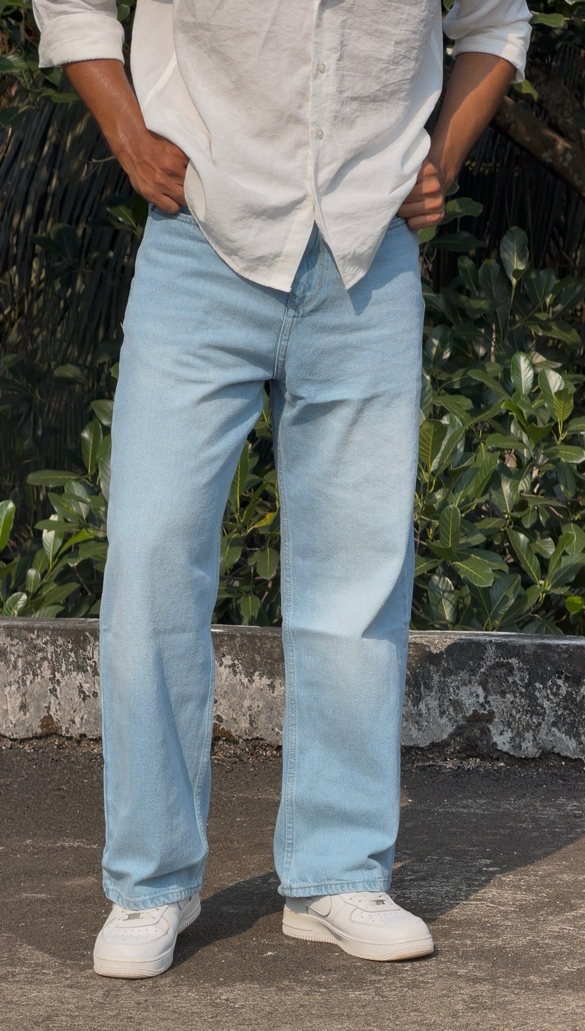 SEMI BAGGY DENIM PANTS MDP0176