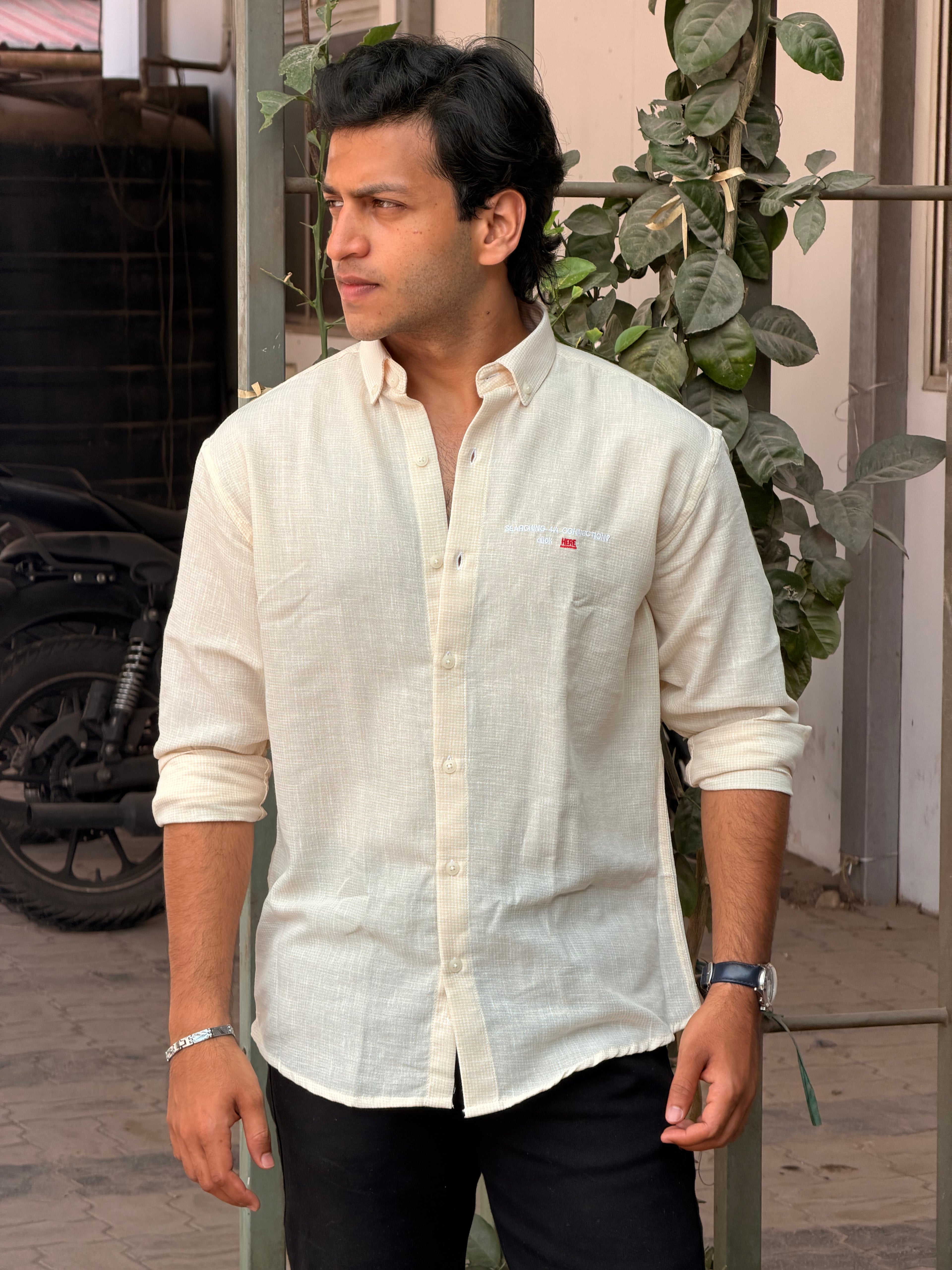 Linen Check Shirt MSC0904