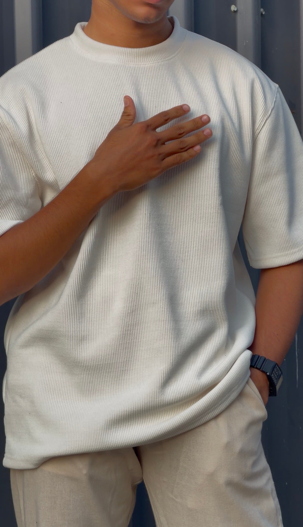 CORDUROY T-SHIRT MRN0307