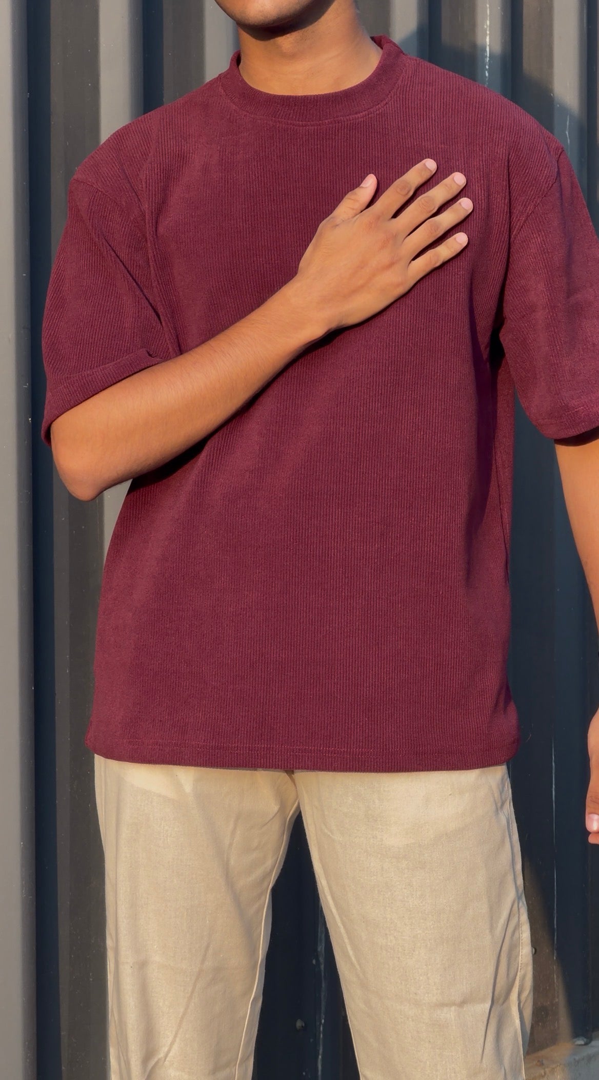 CORDUROY T-SHIRT MRN0307