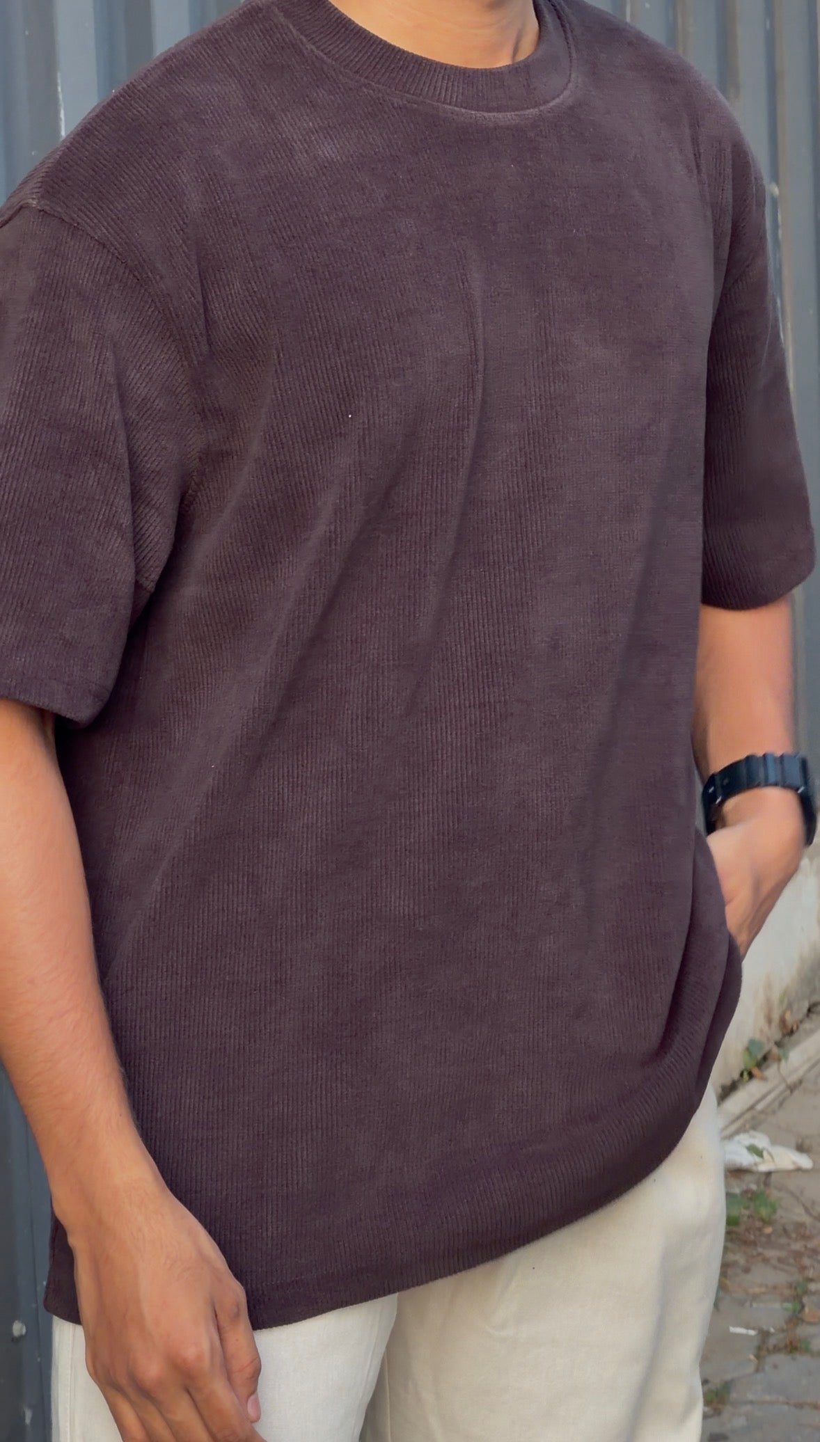 CORDUROY T-SHIRT MRN0307