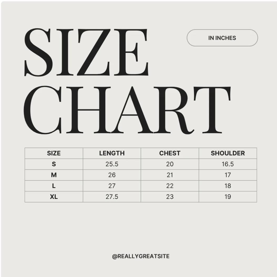 WRINKLE FREE SHIRTS MSC0889 size chart
